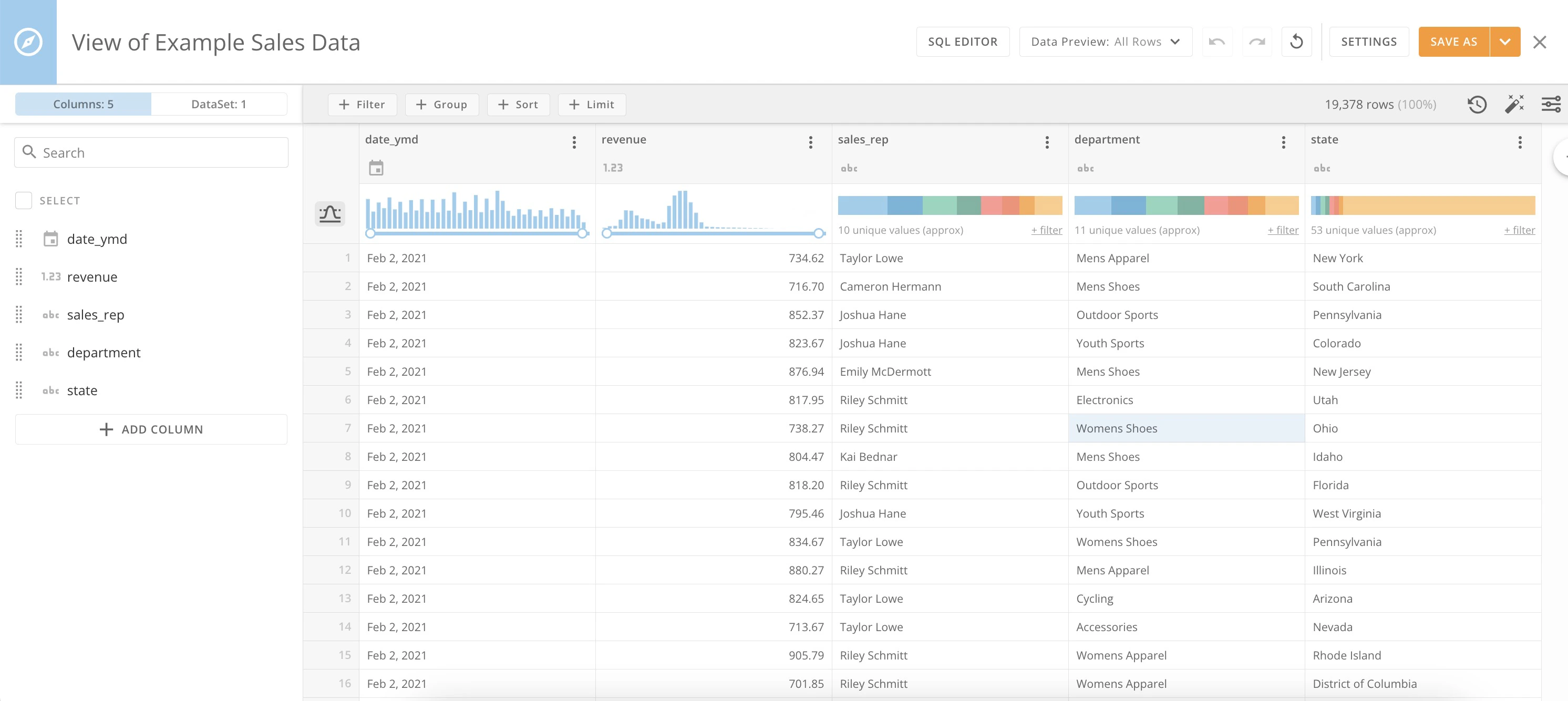 dataset views interface.jpg