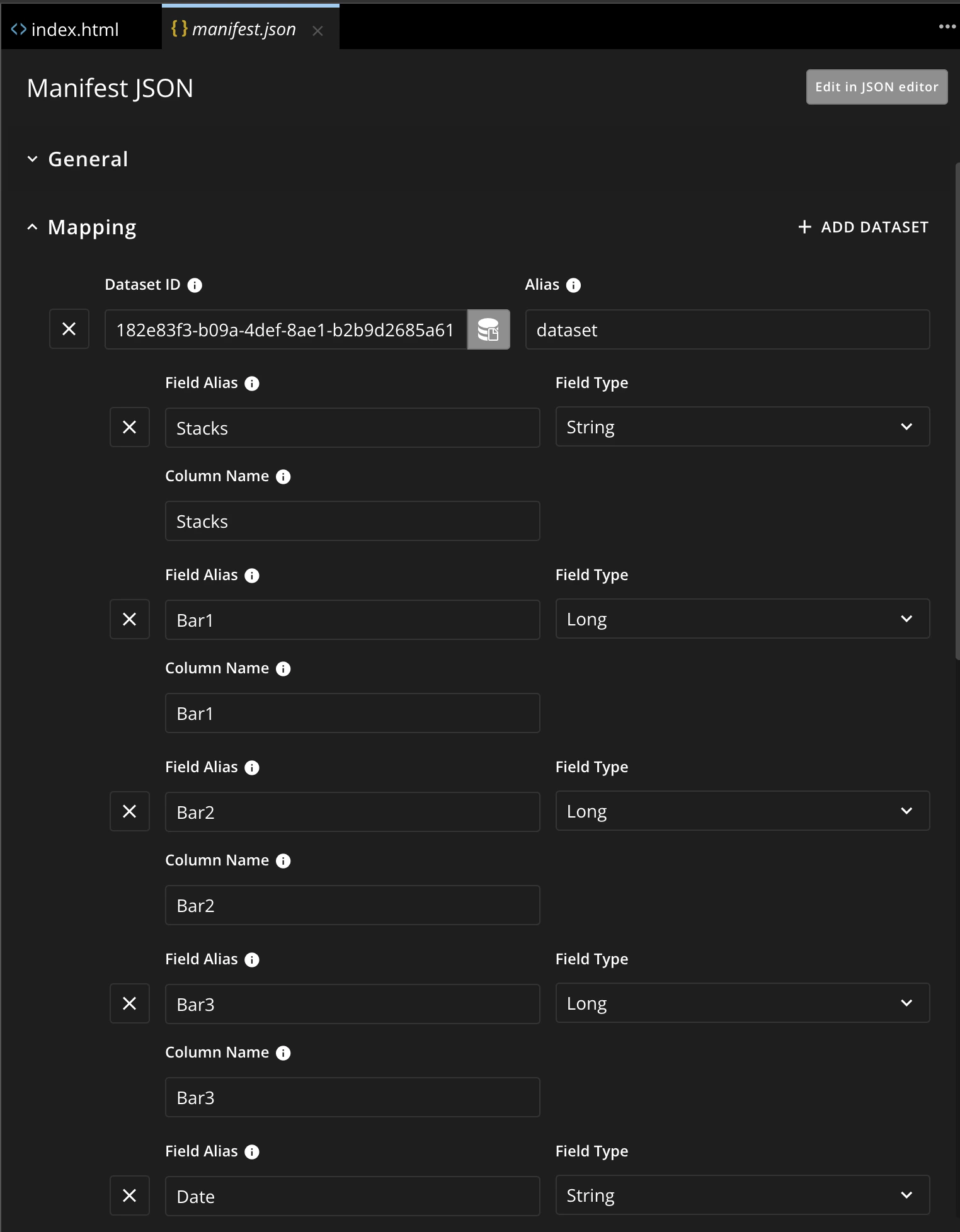 Manifest GUI