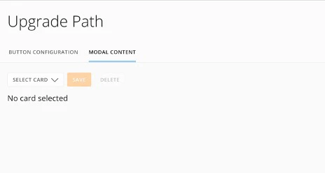 Modal Content selection
