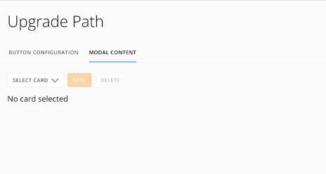Modal Content selection