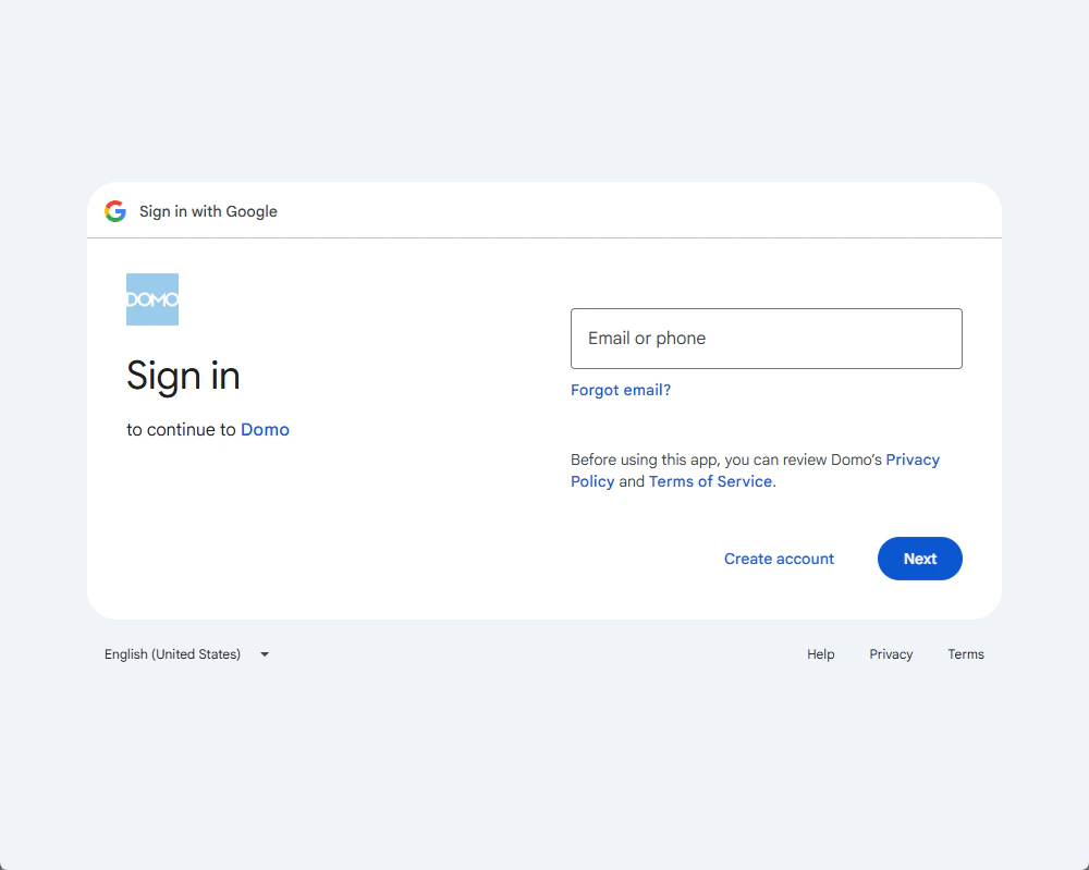 Google sign-in