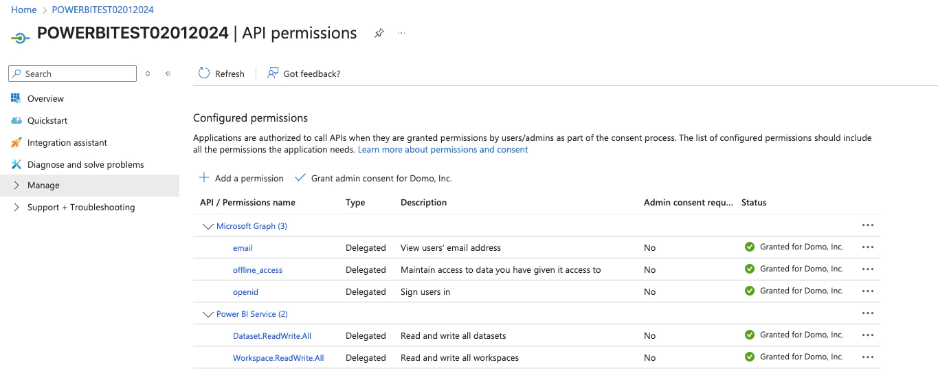 API Permissions
