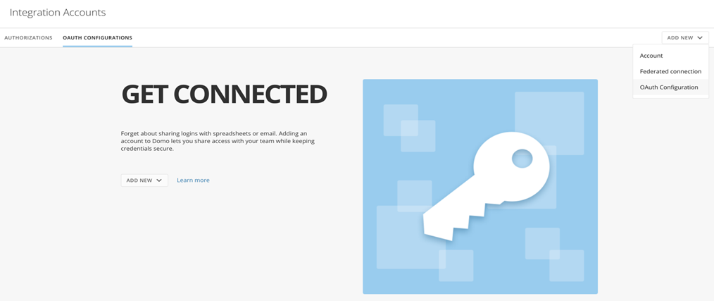 Add New OAuth Configuration dialog