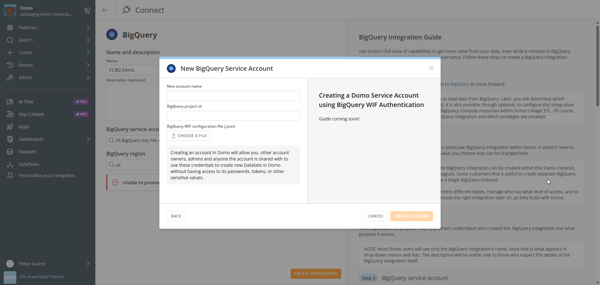 WIF configuration file upload form