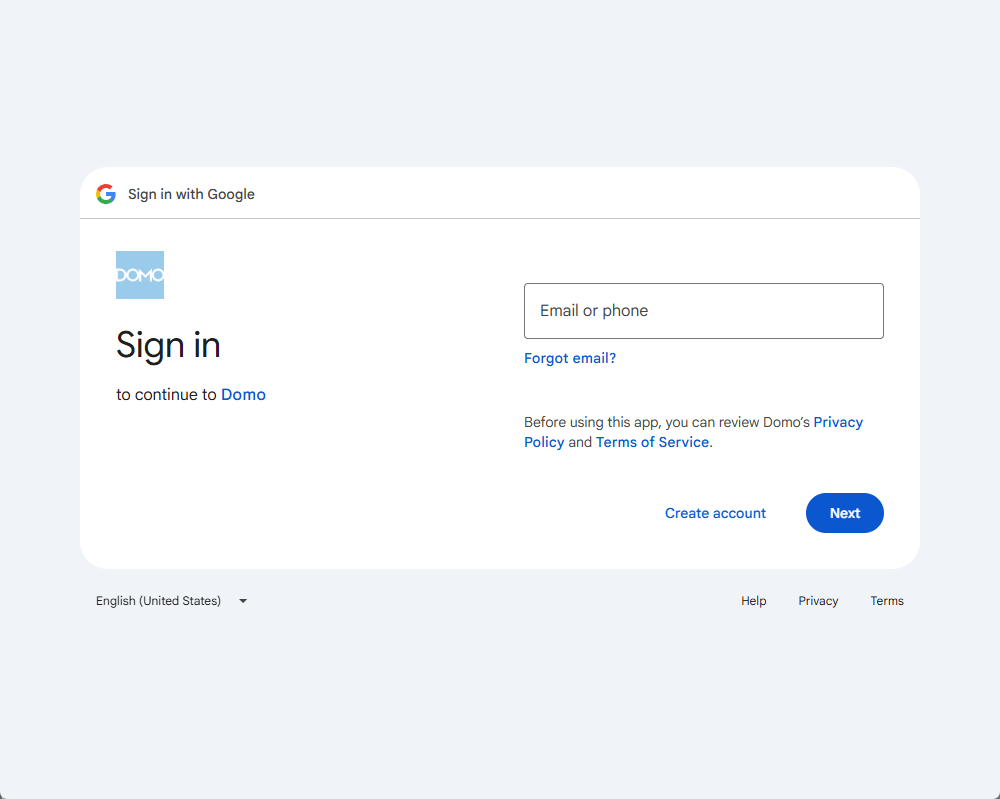Google sign-in