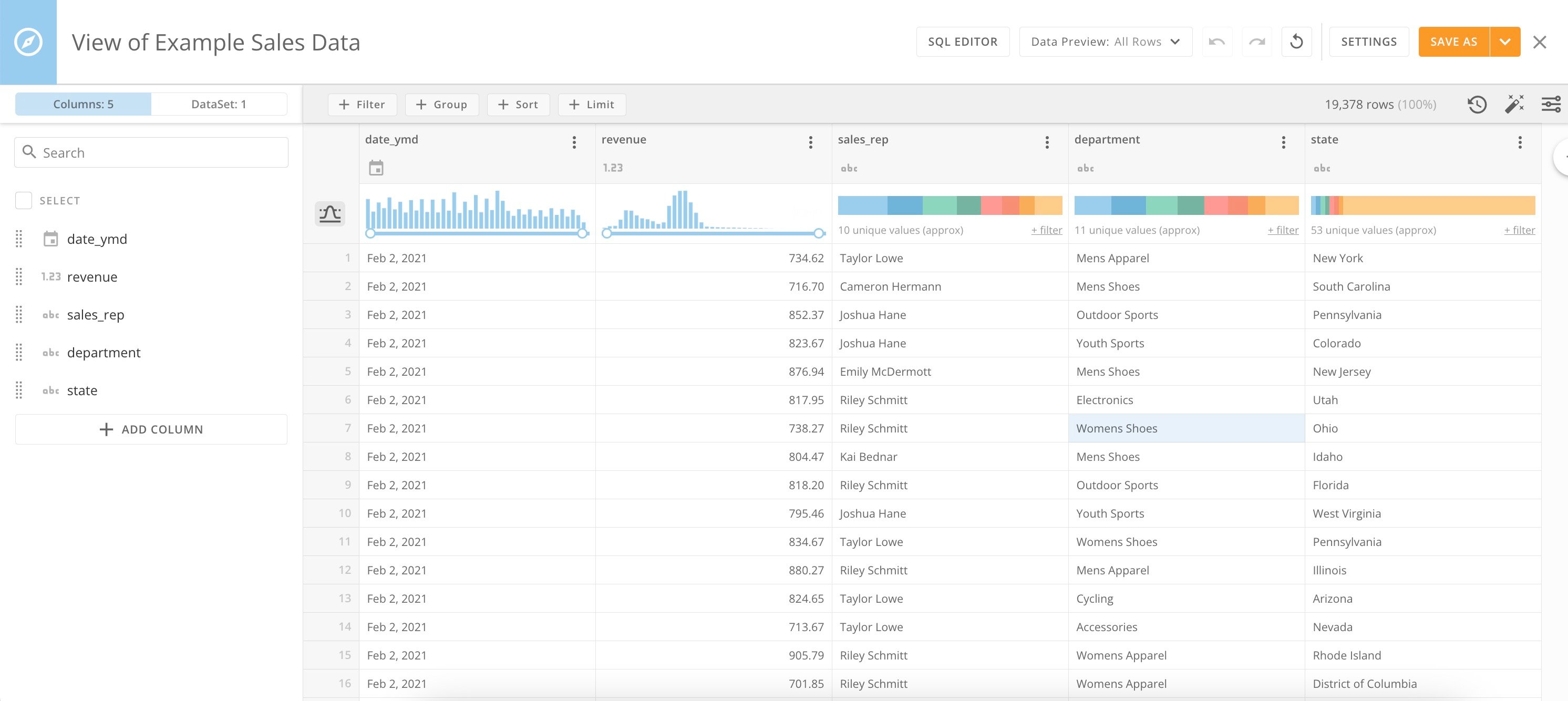 dataset views interface.jpg