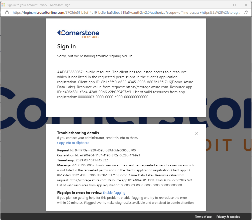 Oauth Error