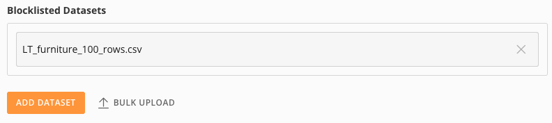 Add a DataSet to the blocklist