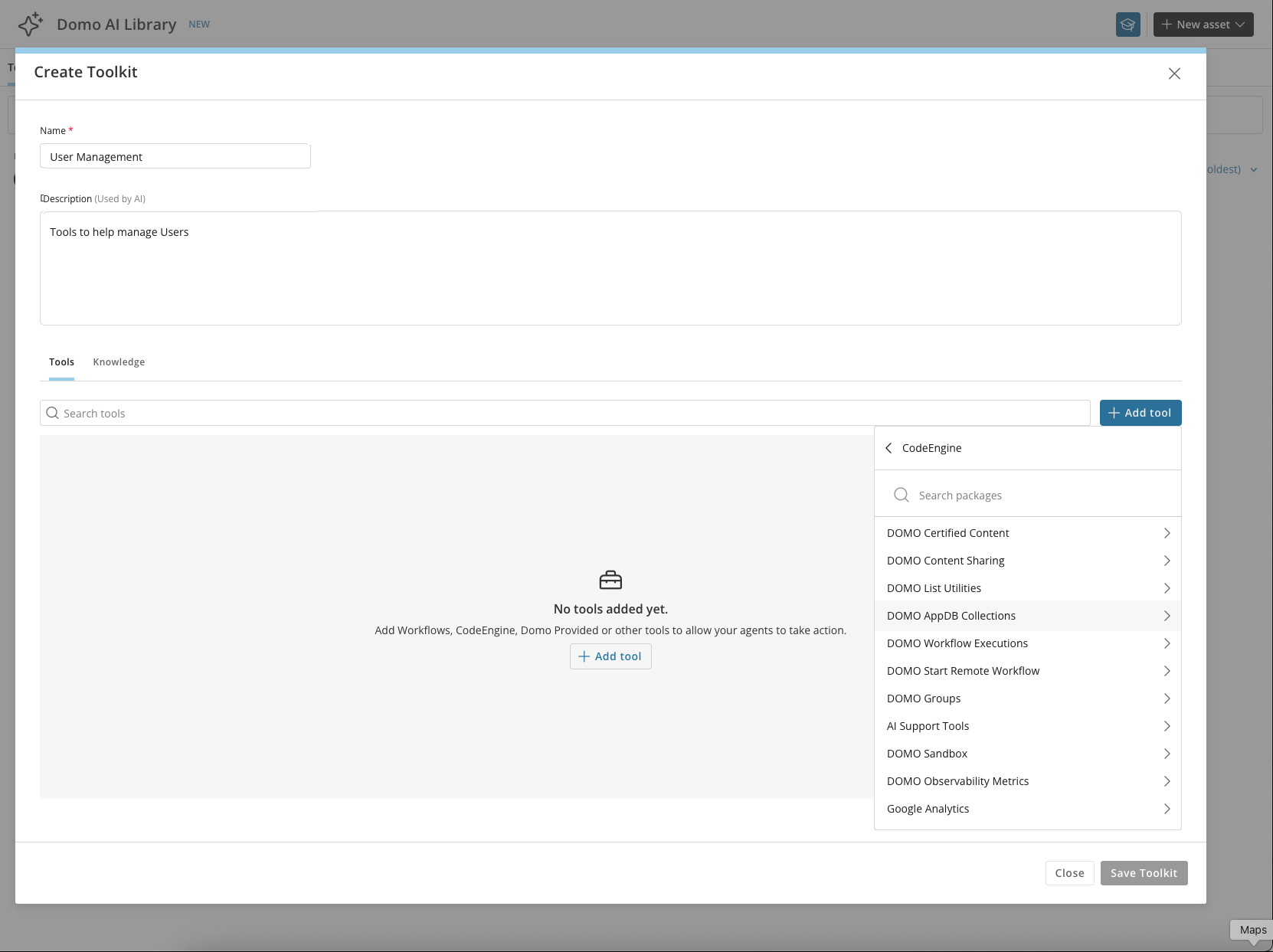 Code Engine package search