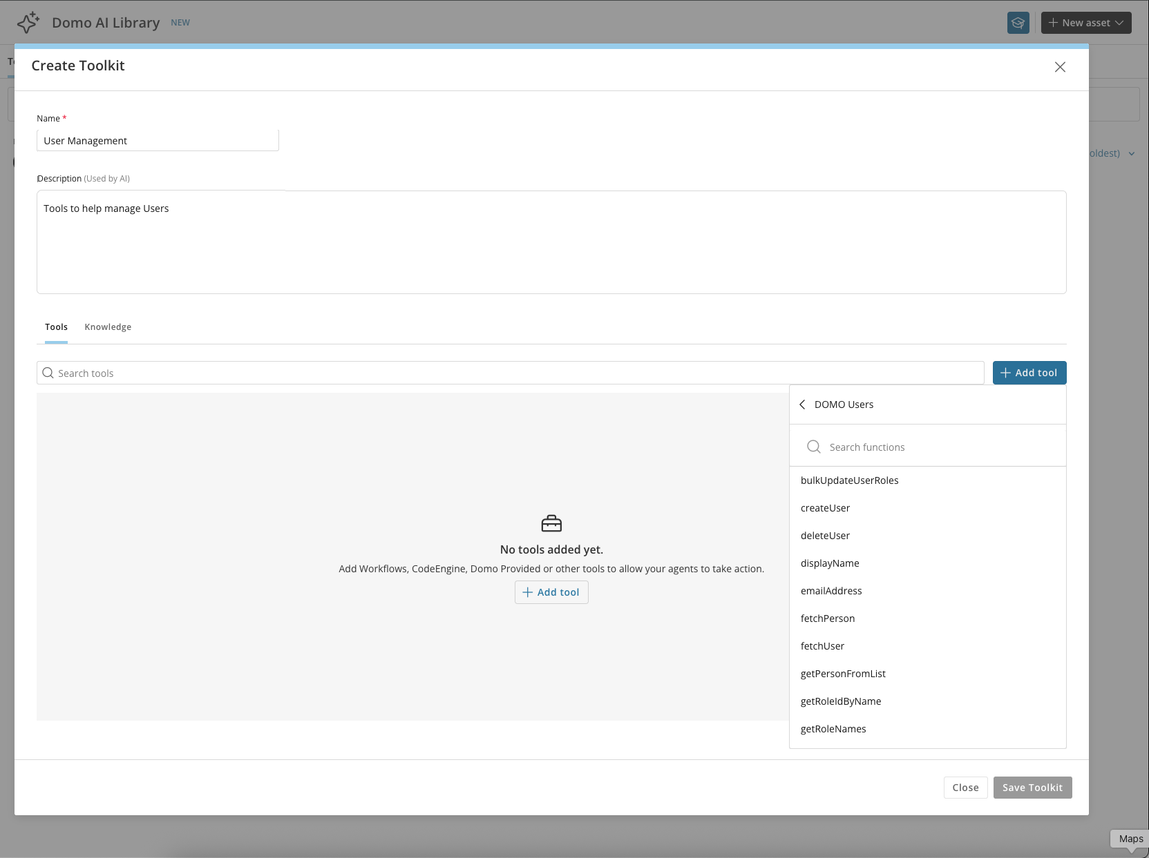 createUser function