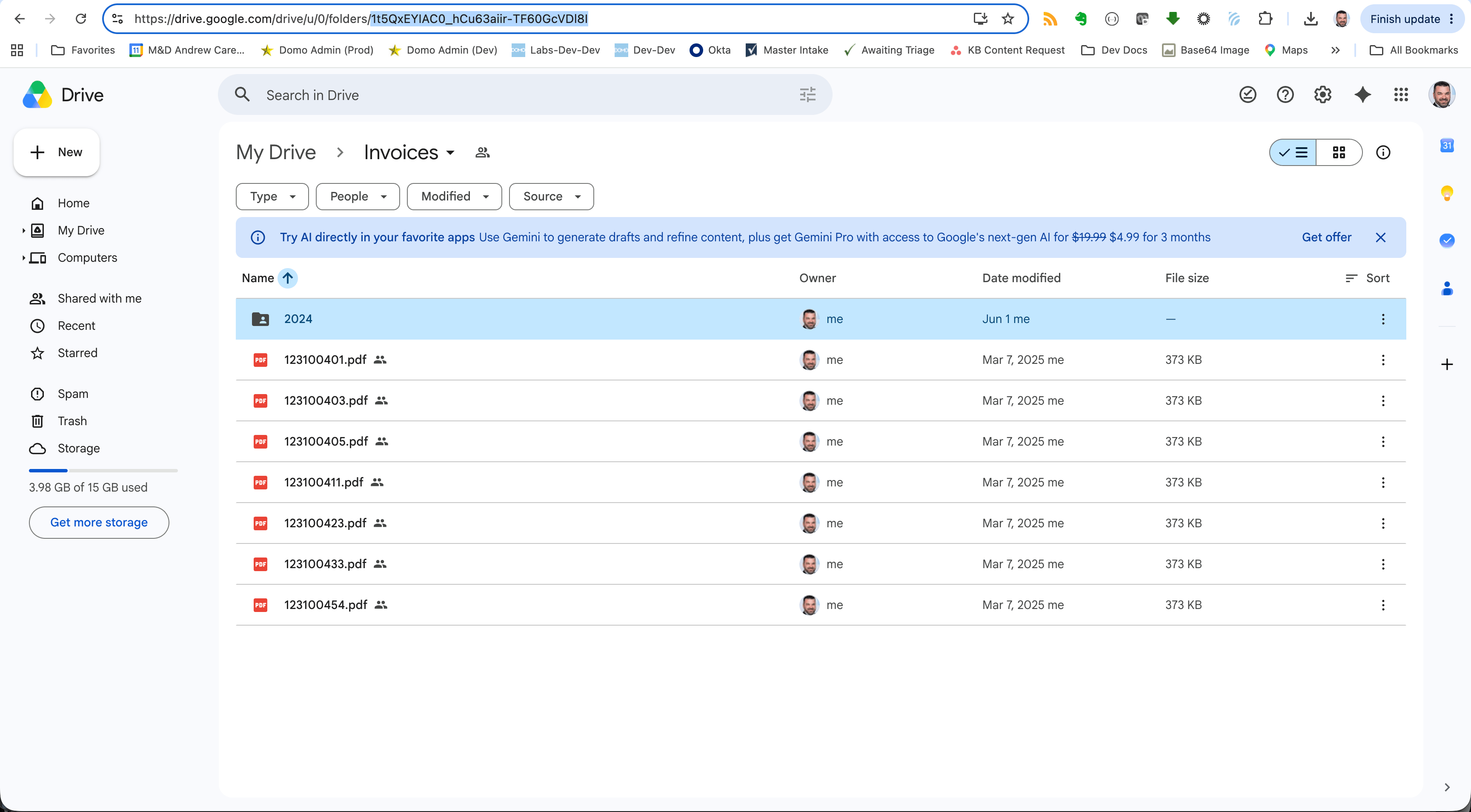 Google Drive ID entry field