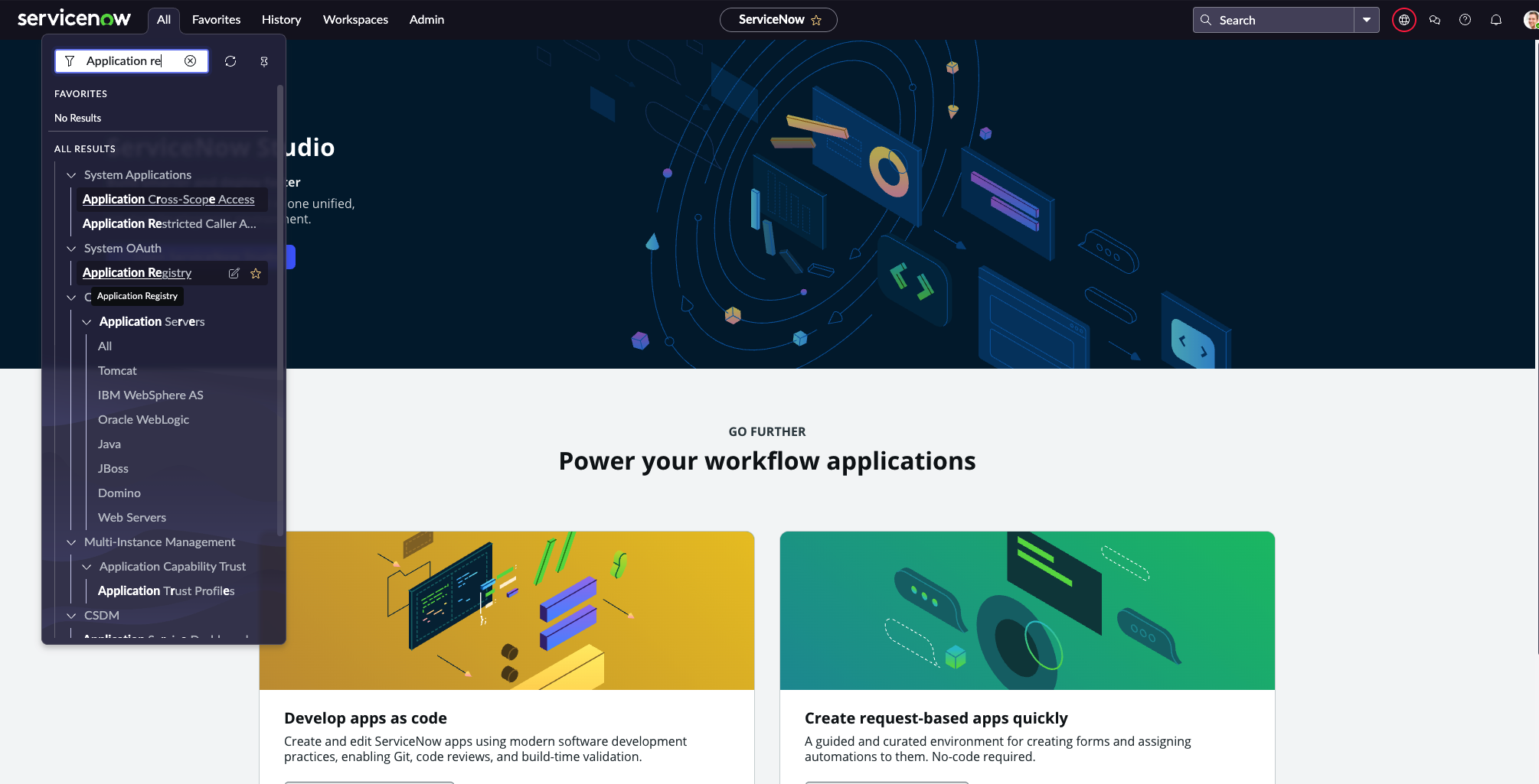 Application Registry