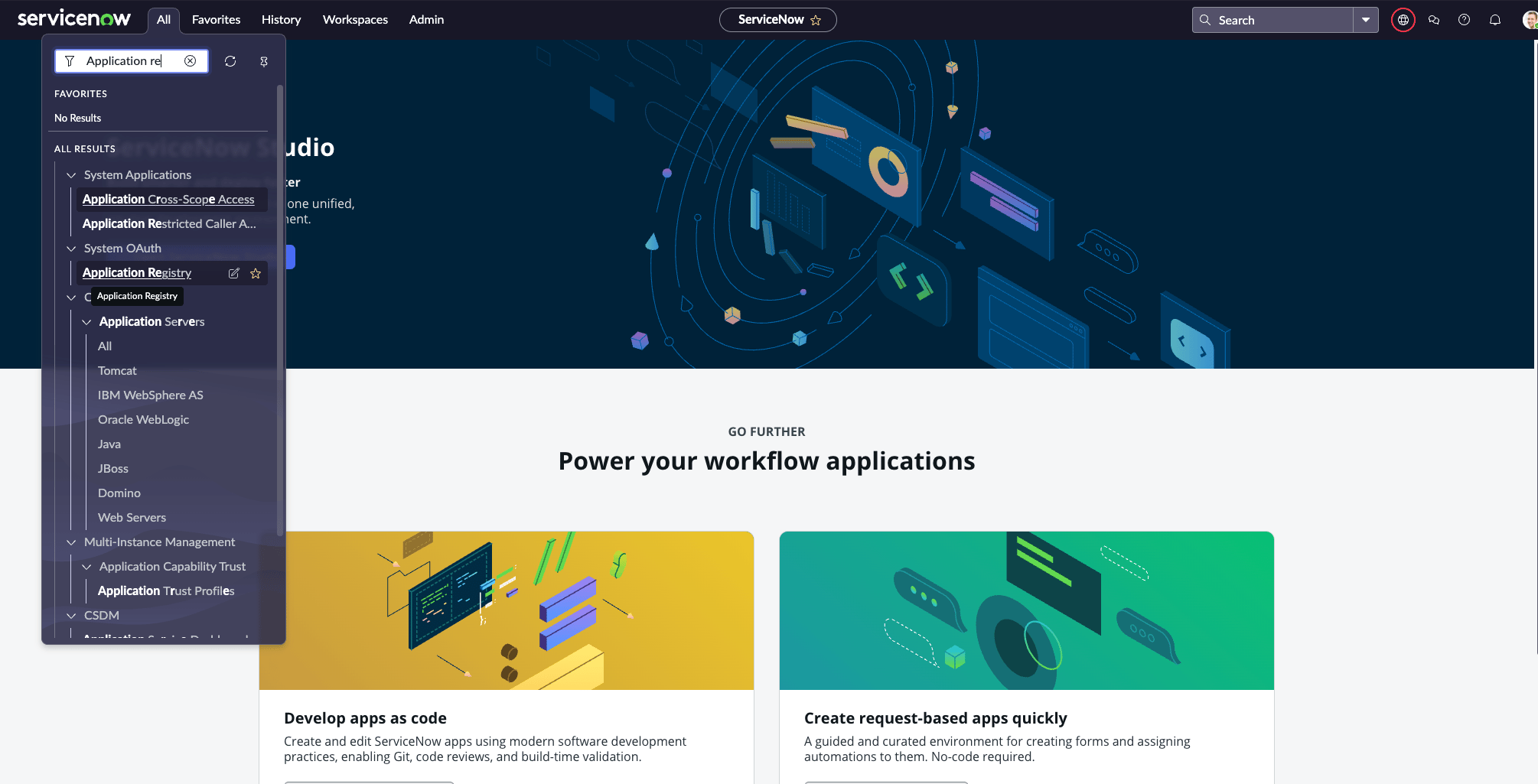 Application Registry