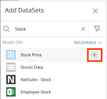 Add dataset icon