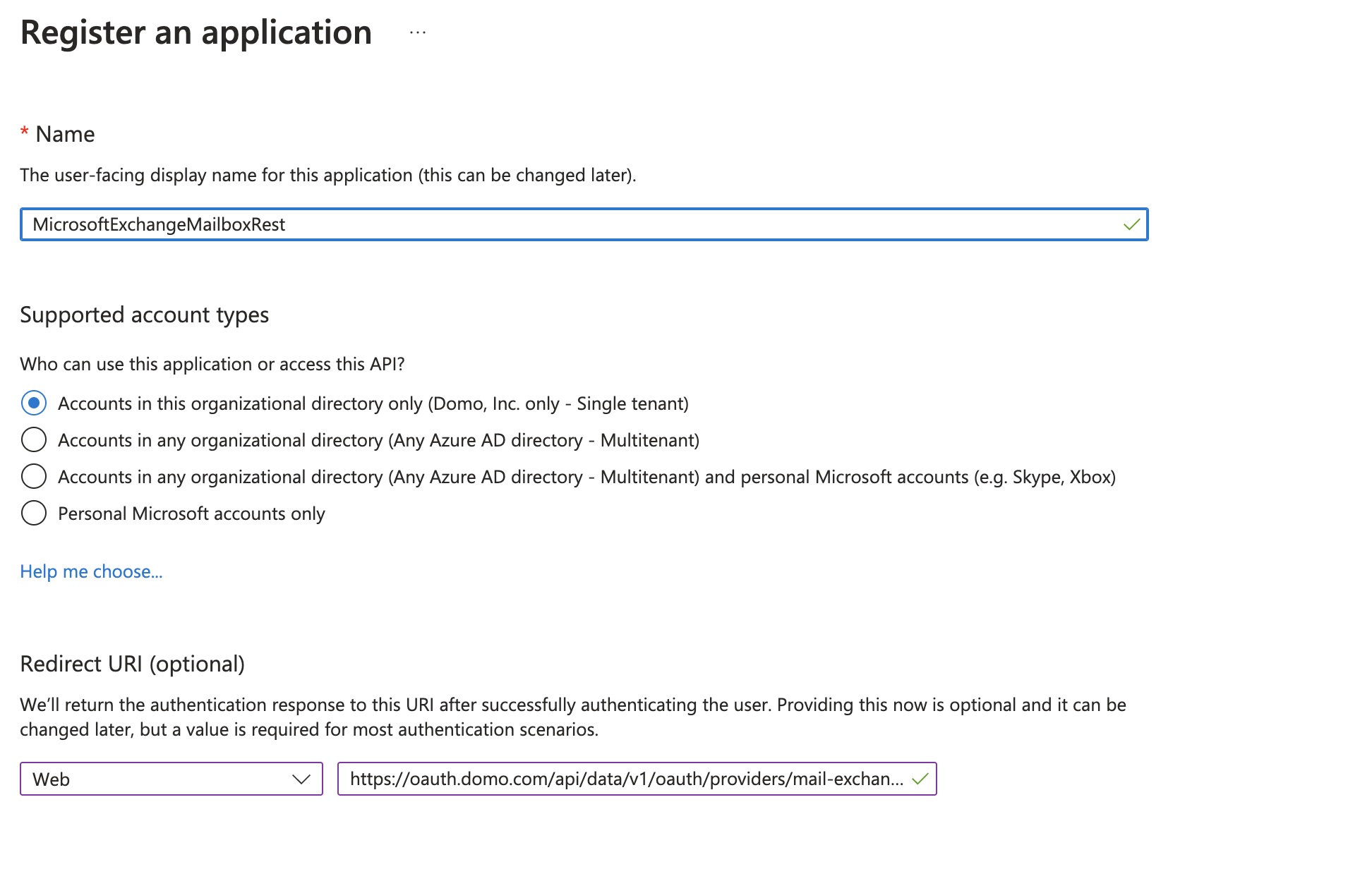 register application