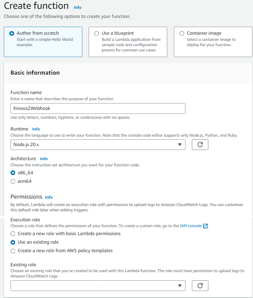 Create Function_Author from Scratch