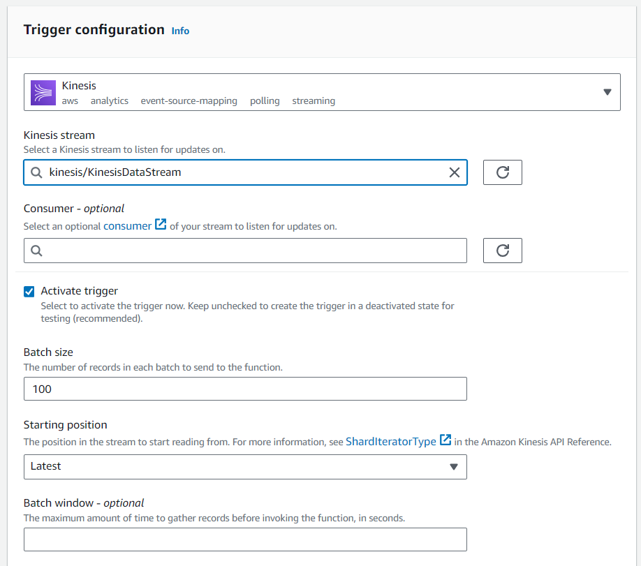 Trigger Configuration