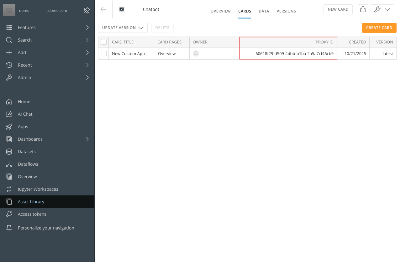 Domo Apps CLI (Ryuu) - Domo