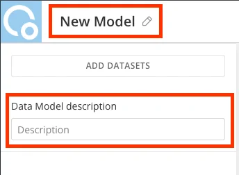 Data Models Name and Description