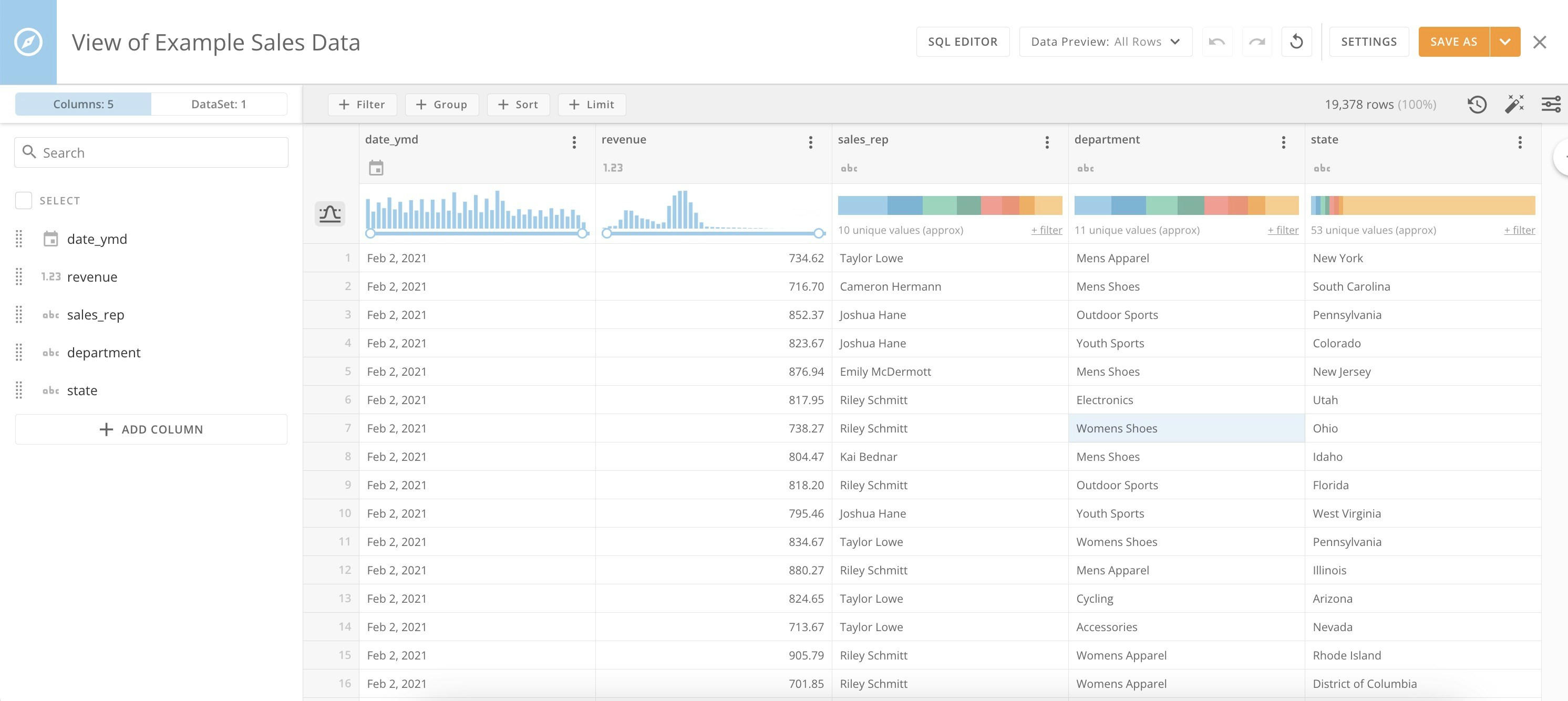 dataset views interface.jpg