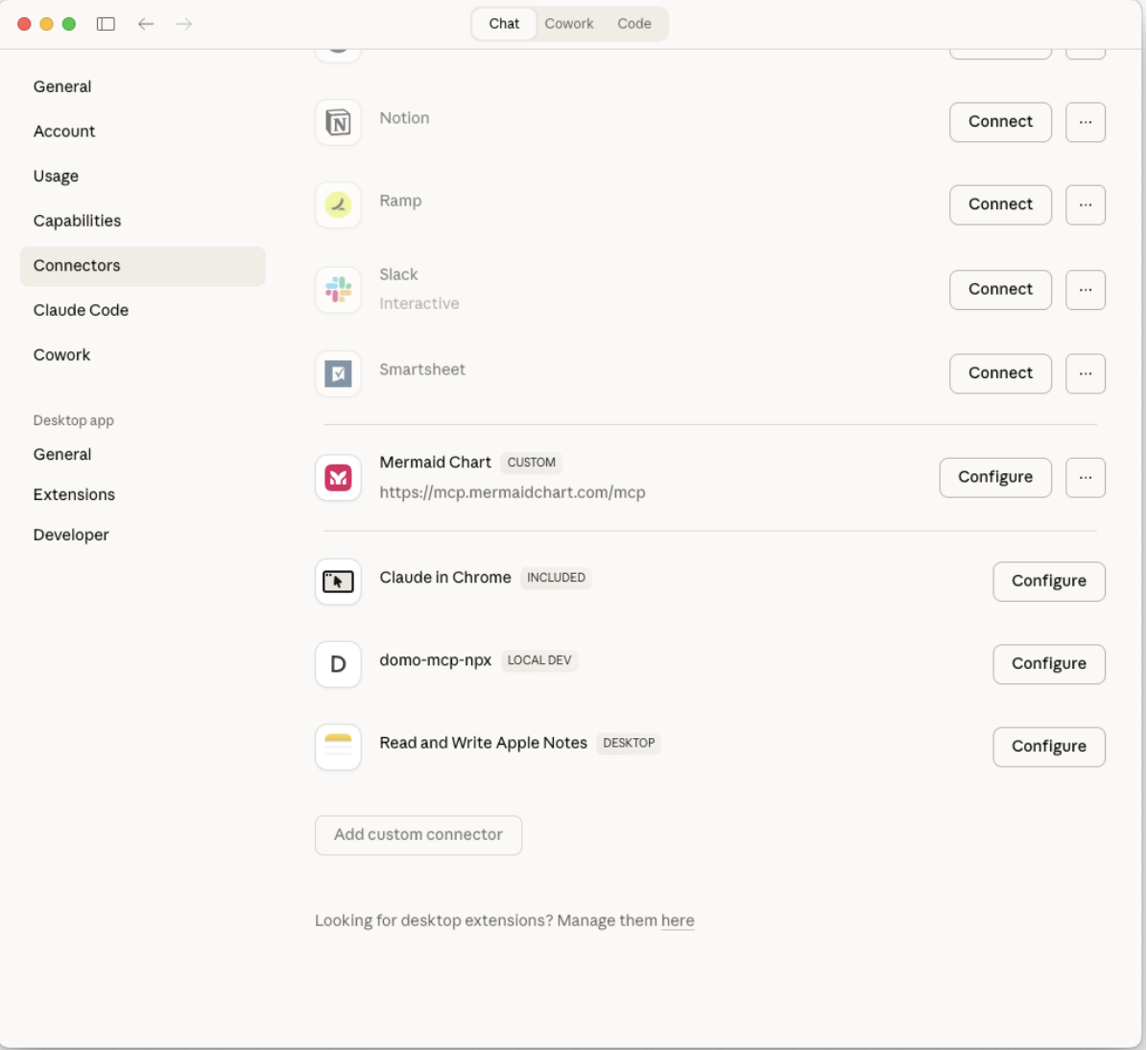 Manually Connect to the Domo Essentials MCP Server - Domo