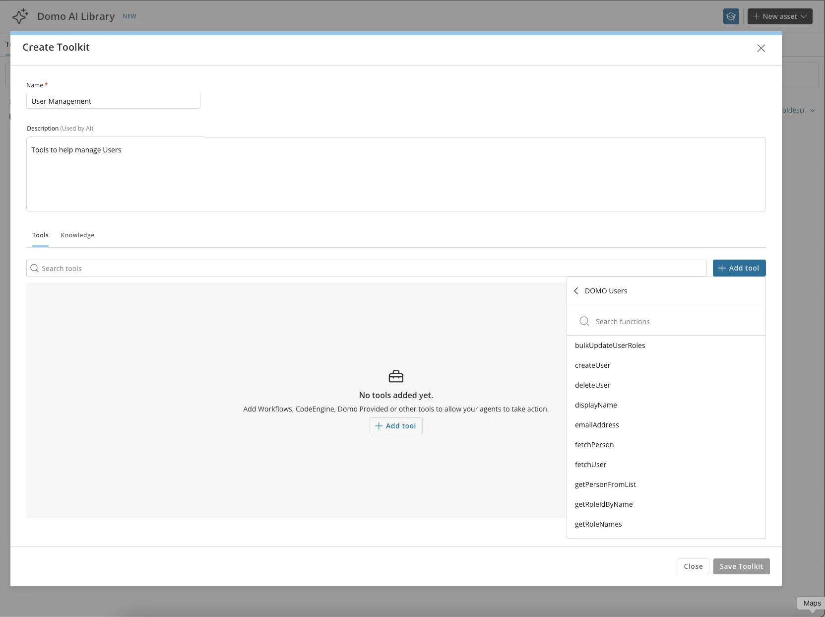 createUser function