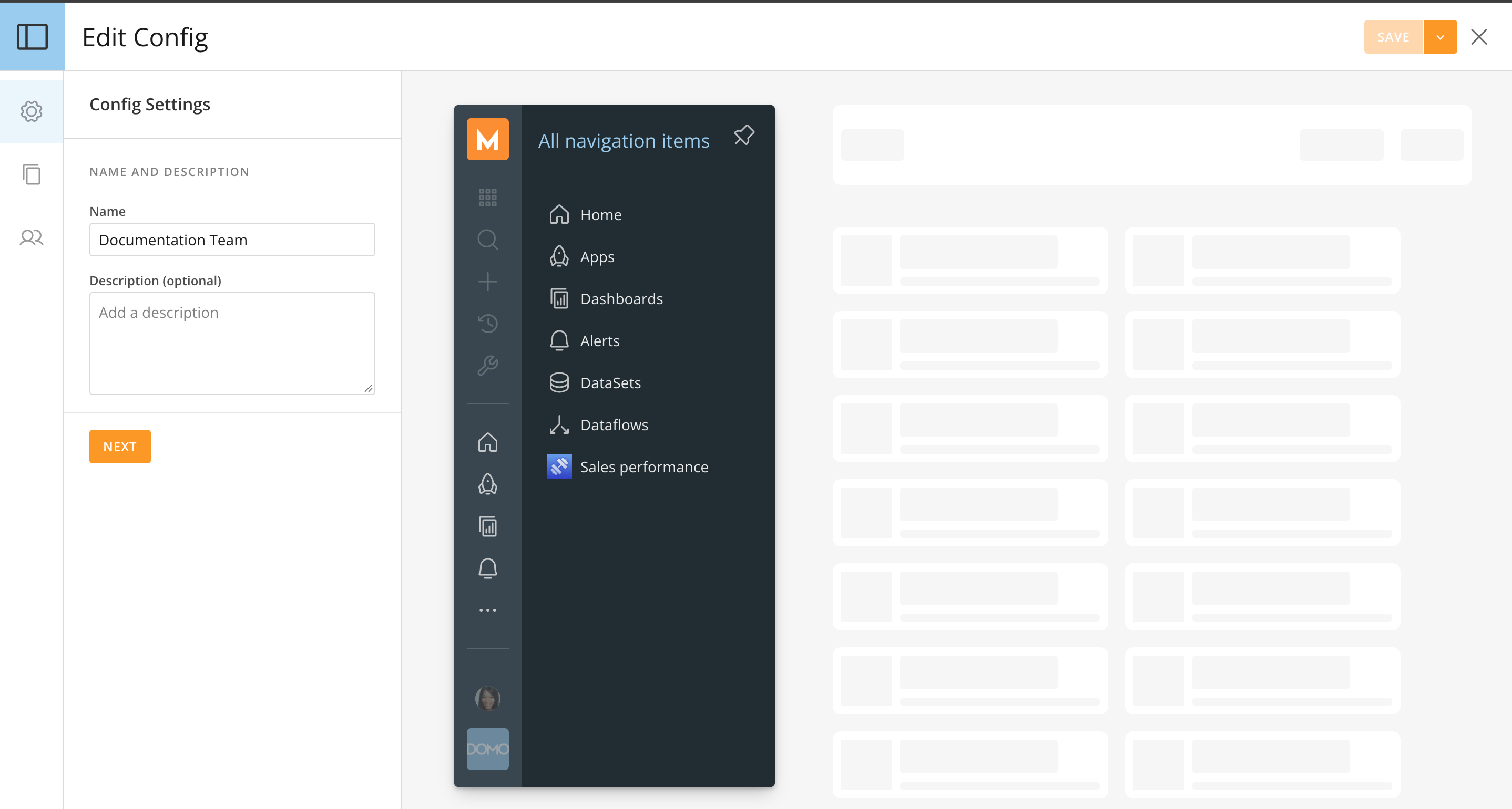 Edit Config editor open to the Config Settings tab
