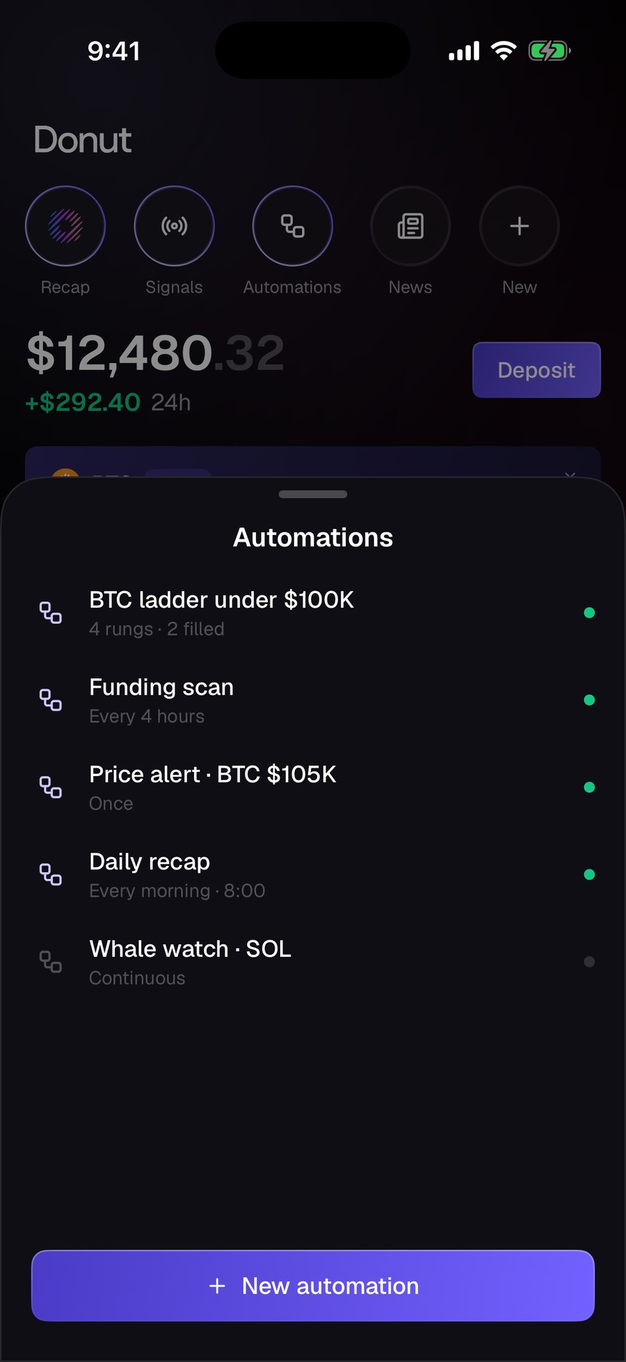 Automations sheet