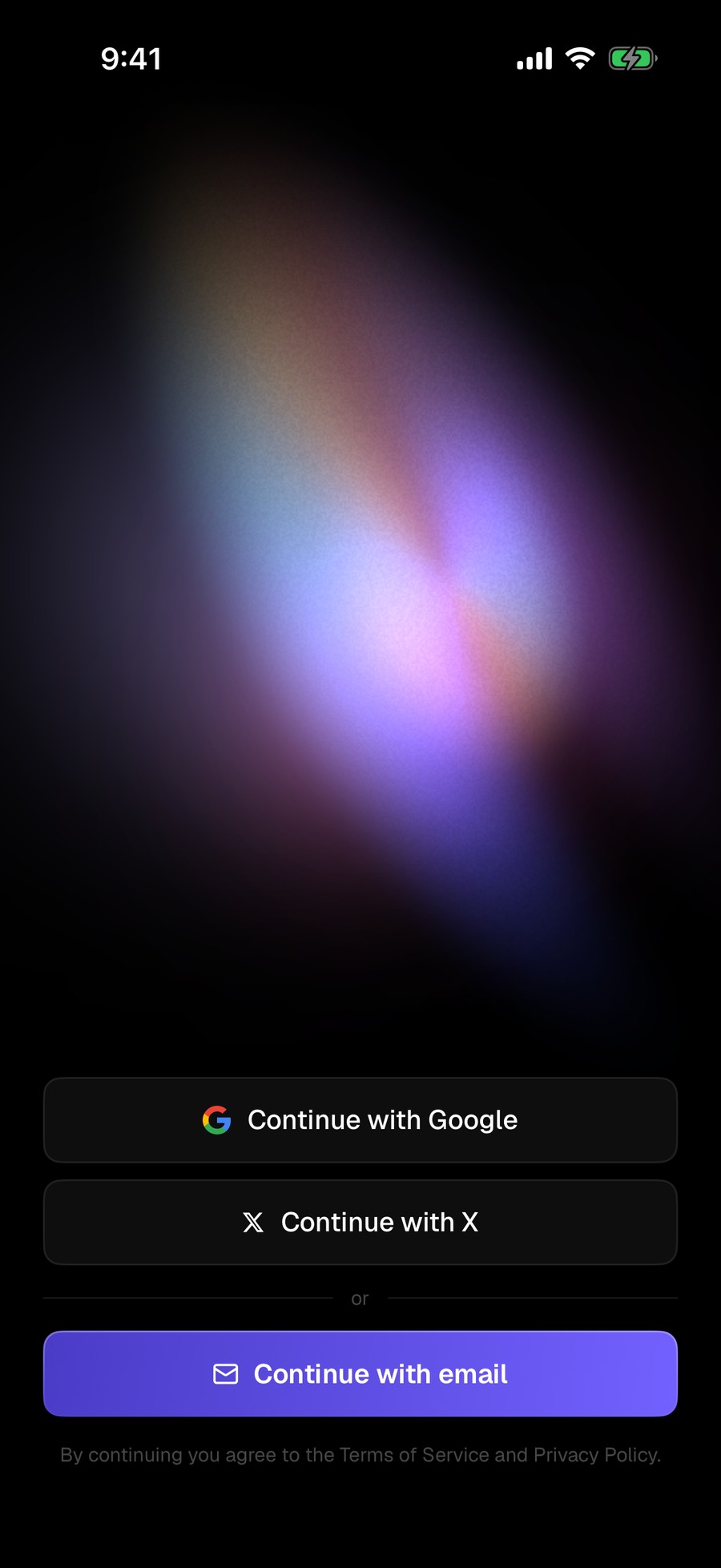 D0 iPhone sign-in screen