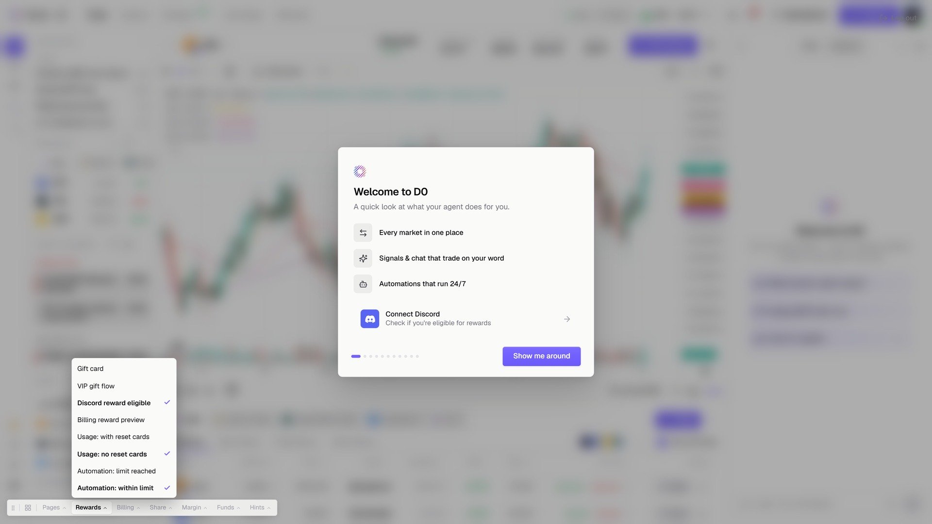 Welcome to D0 页面,底部有 Connect Discord 一行
