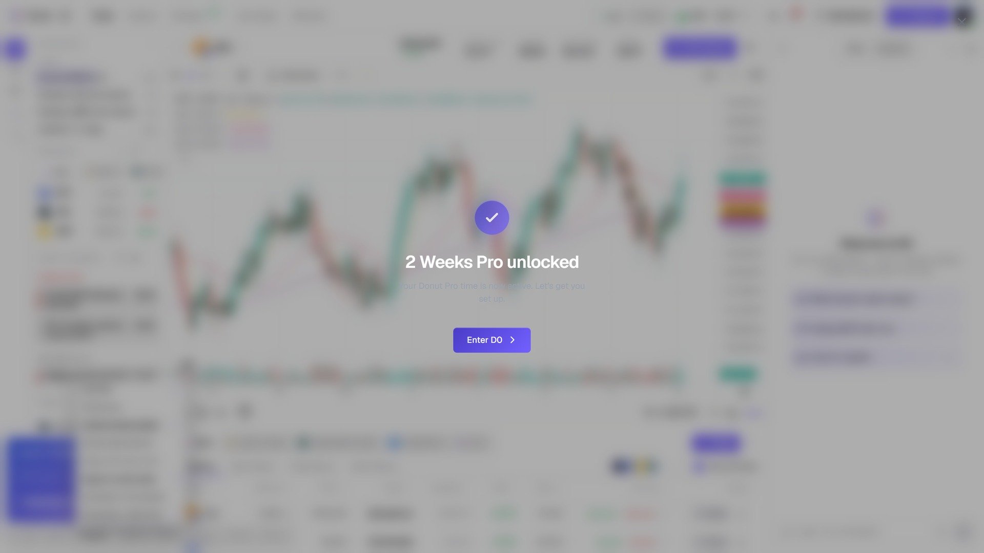确认页:2 Weeks Pro unlocked,带 Enter D0