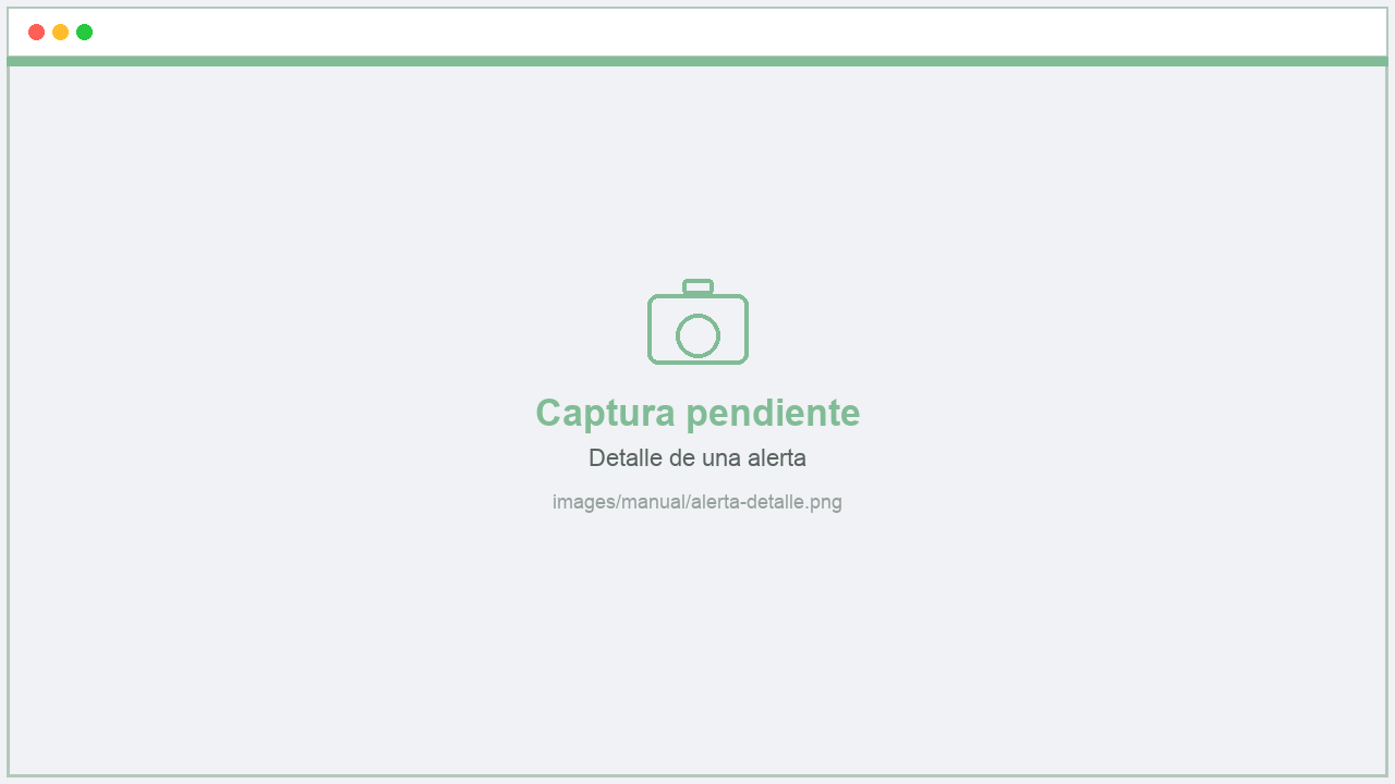 Detalle de alerta
