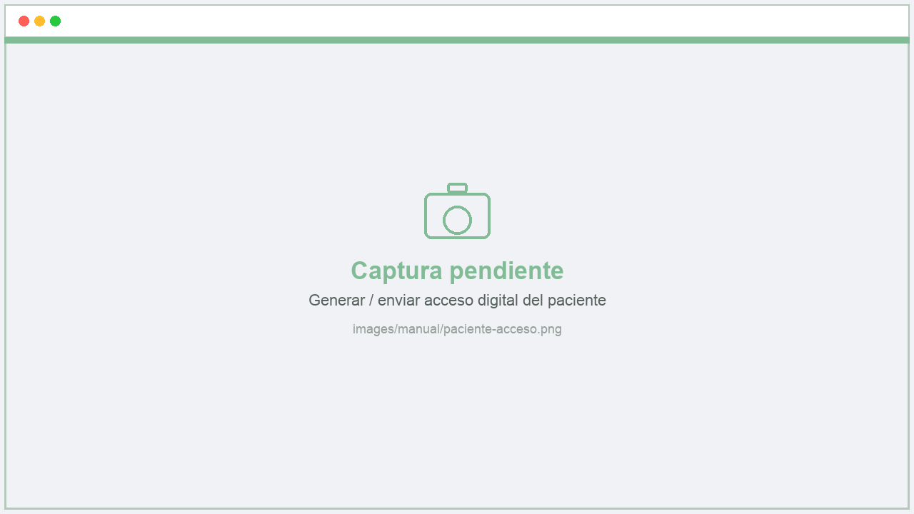 Acceso digital del paciente