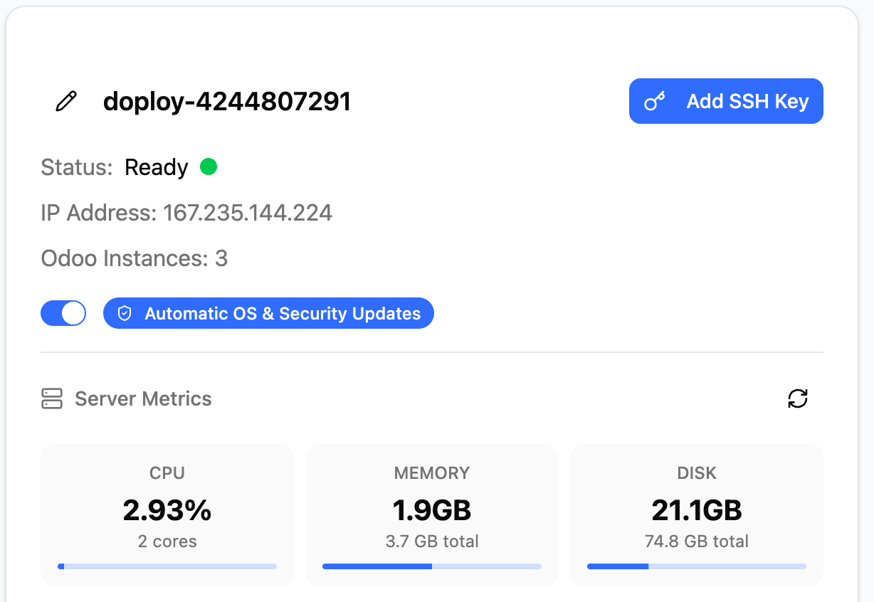 Server Security Settings