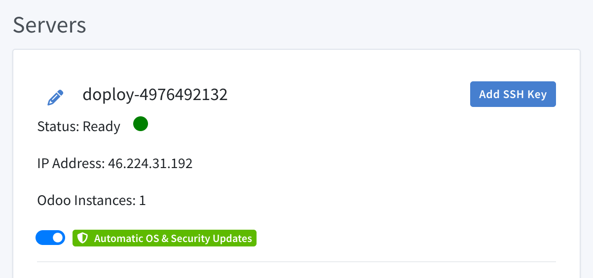 Server Security Settings