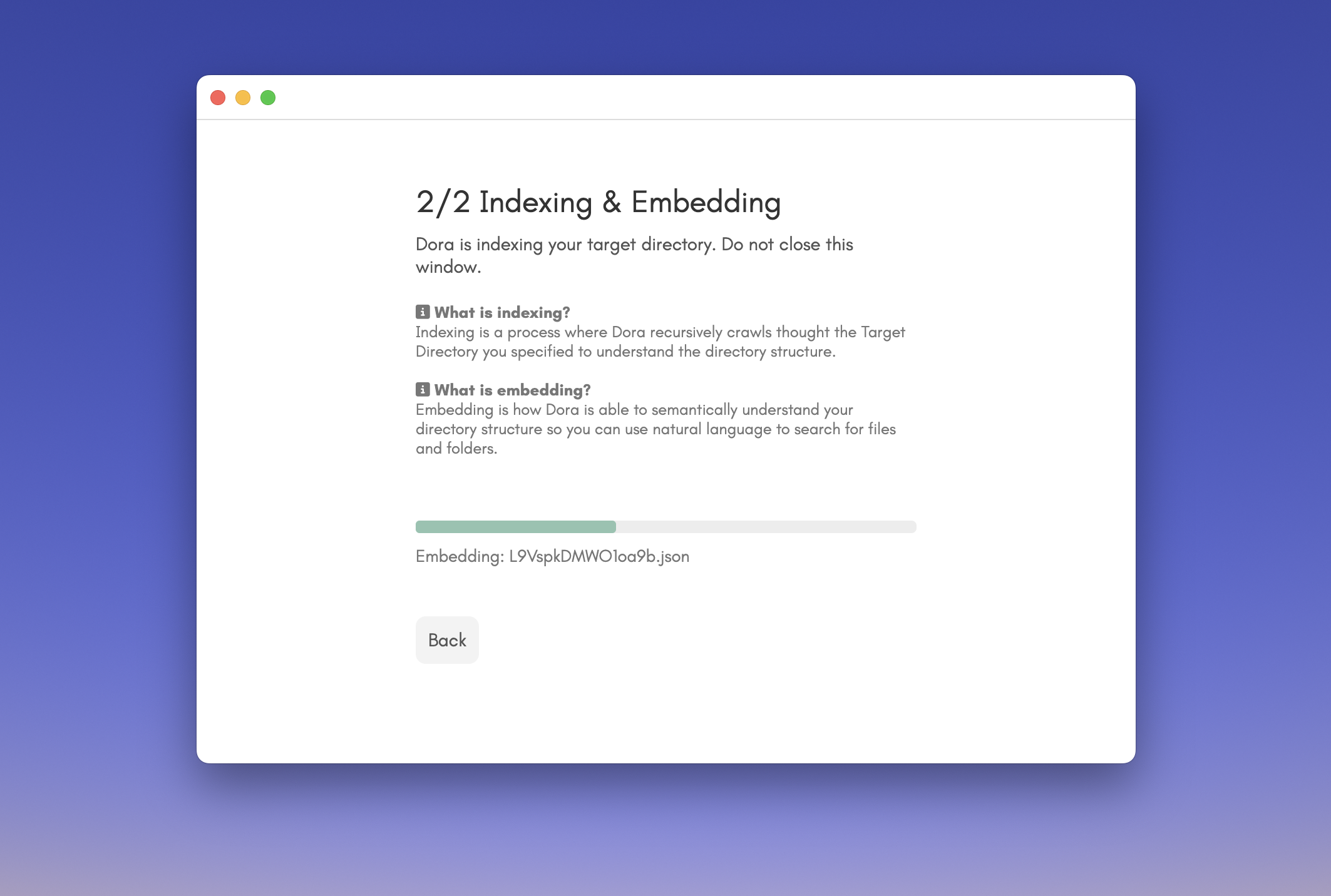 Indexing - Dora Docs