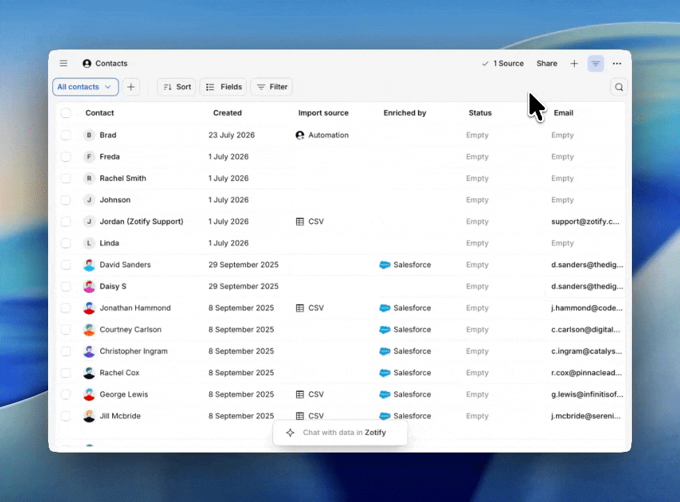 Create New Contact
