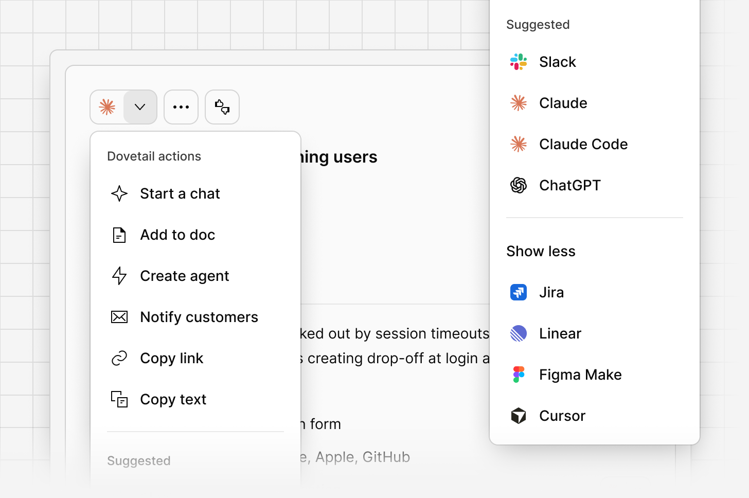 Help Doc Actions