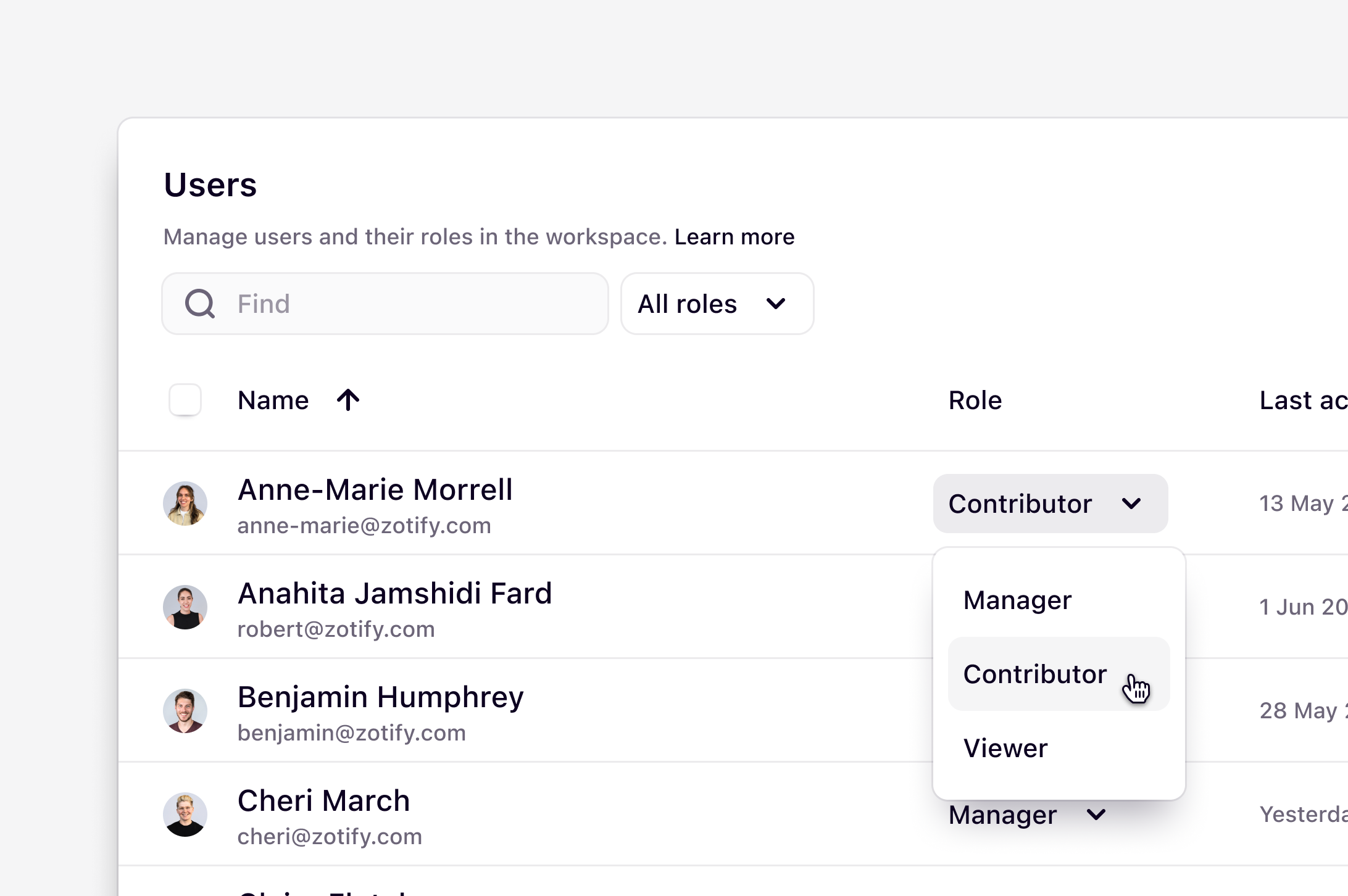 User Roles Hero Pn