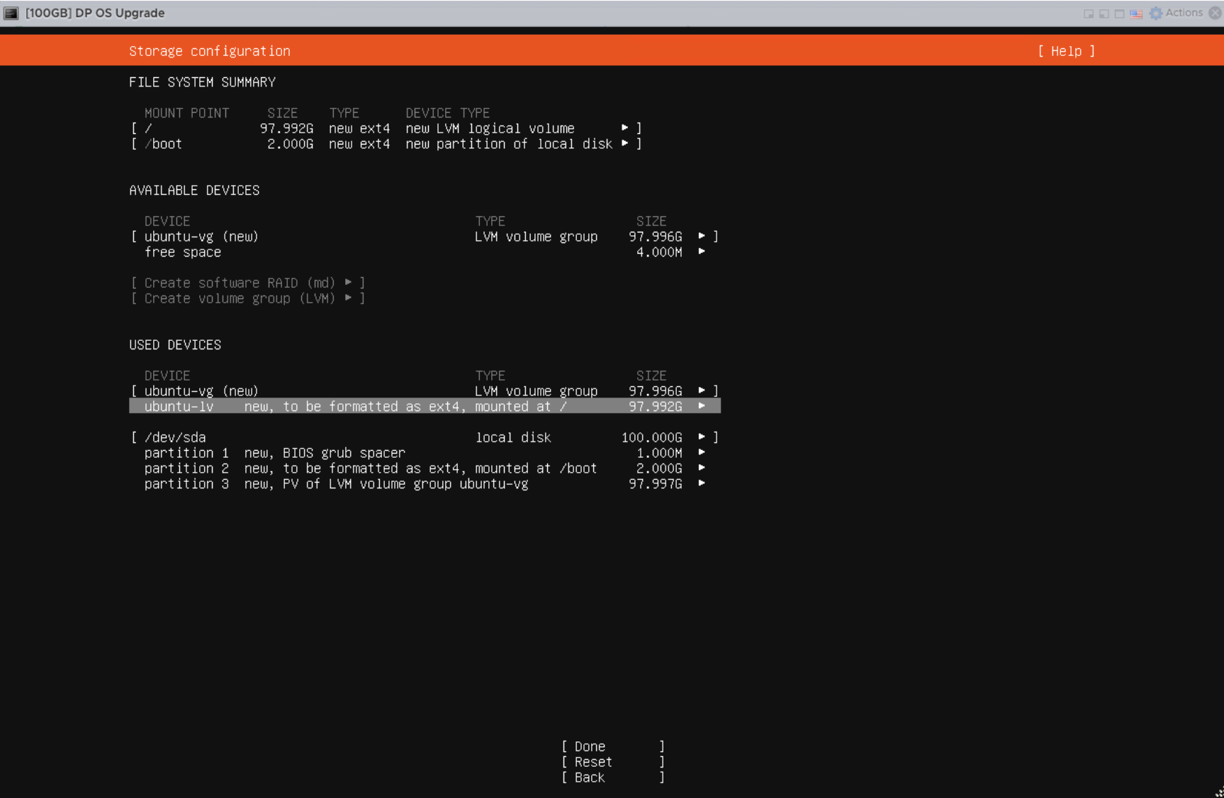 Expanded Ubuntu root filesystem