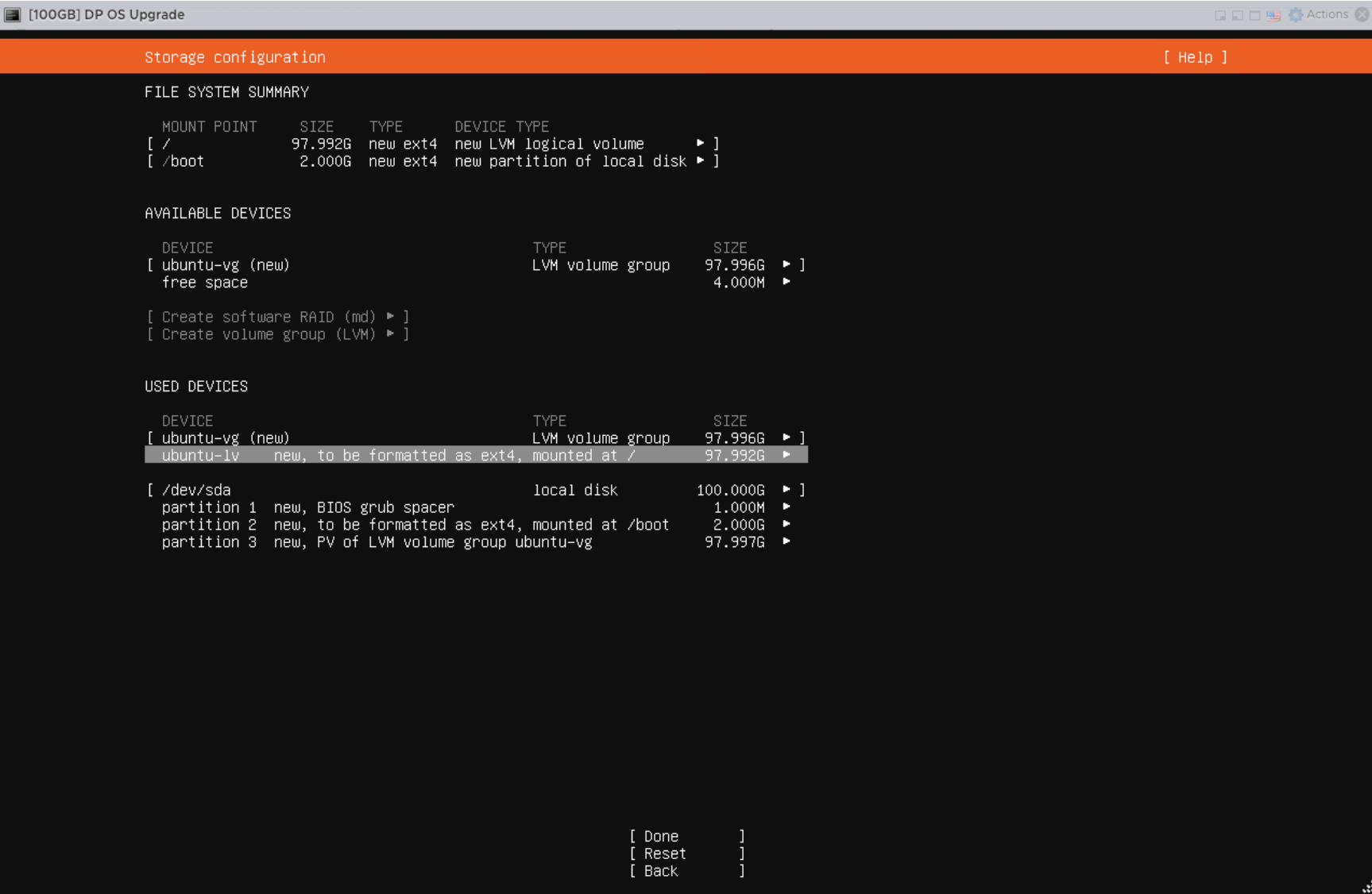 Expanded Ubuntu root filesystem