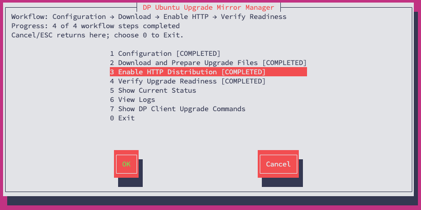 Enable HTTP Distribution menu