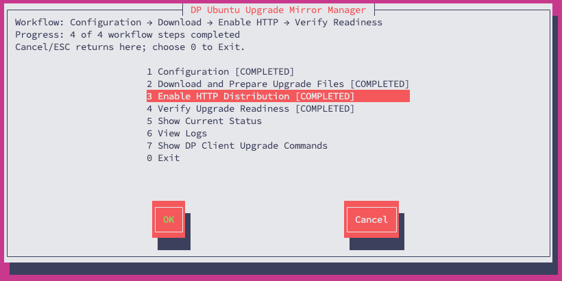 Enable HTTP Distribution menu