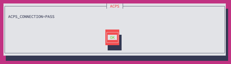 ACPS connection PASS