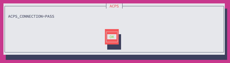 ACPS connection PASS