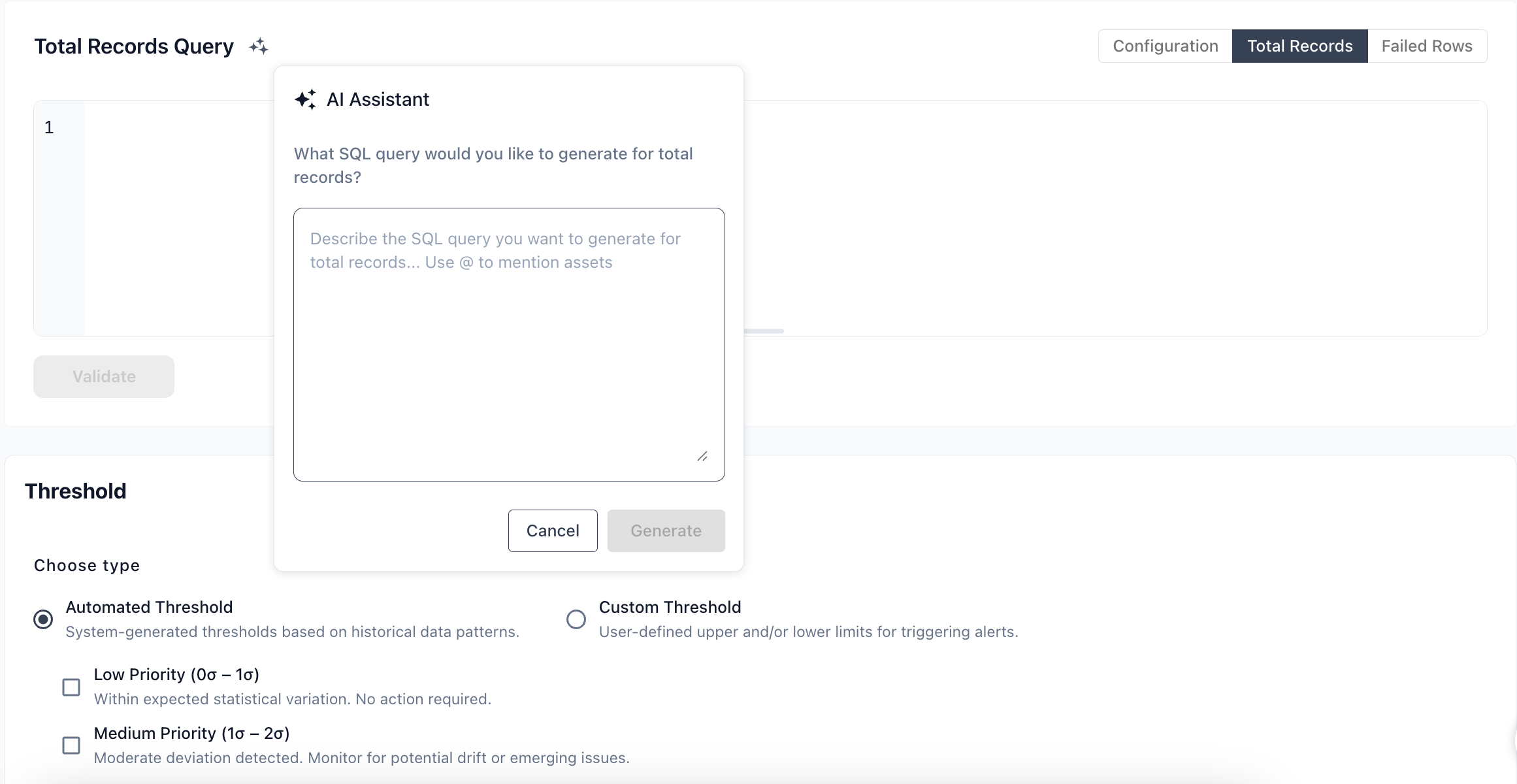 AI Assit Query