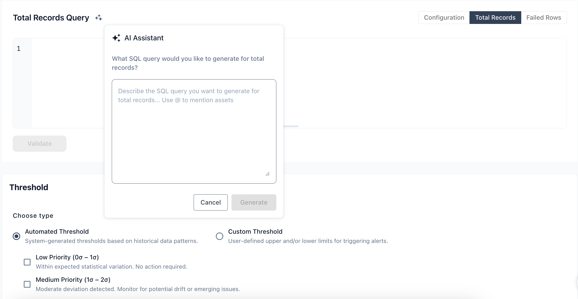 AI Assit Query
