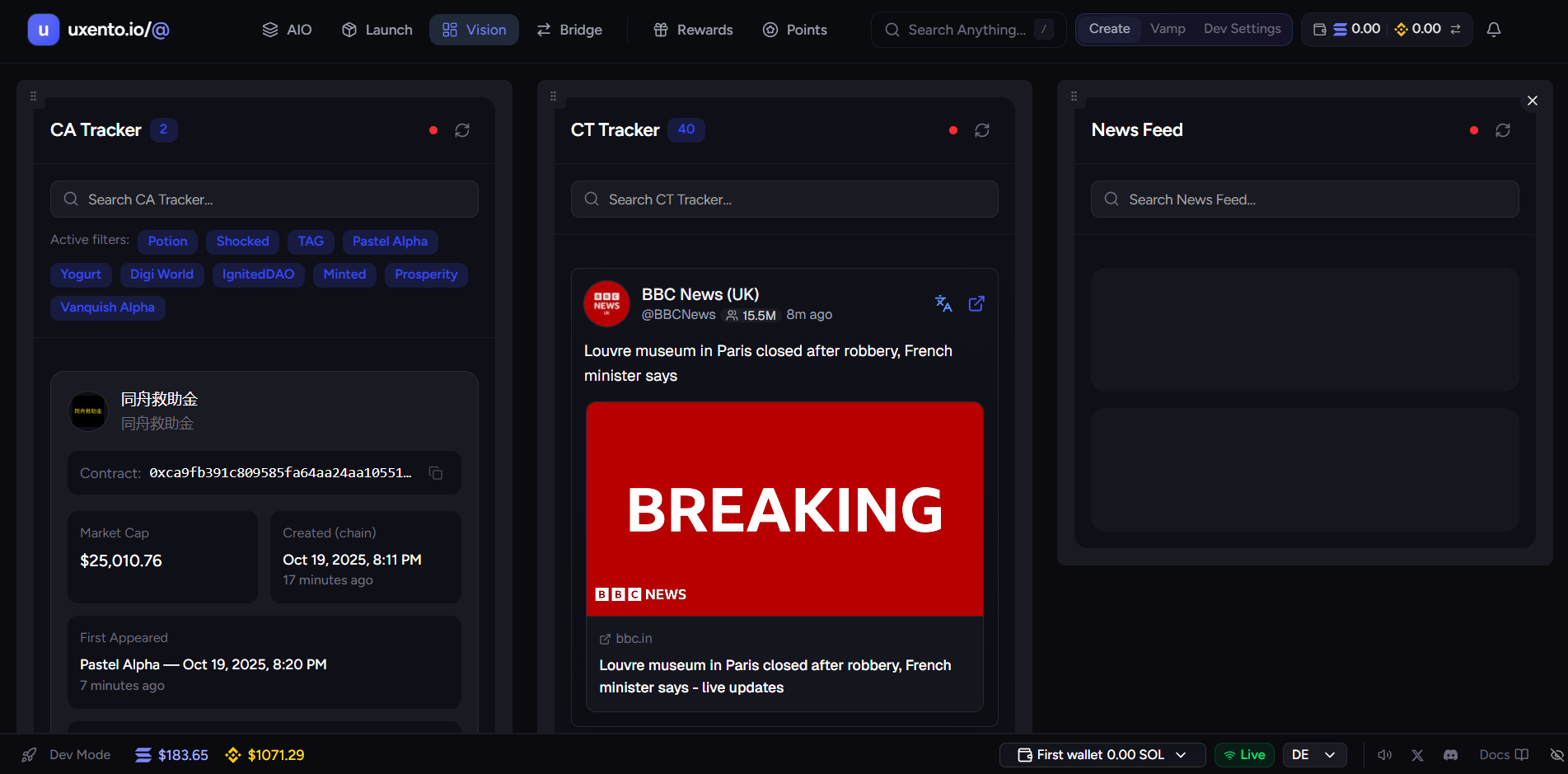 Uxento Vision Overview