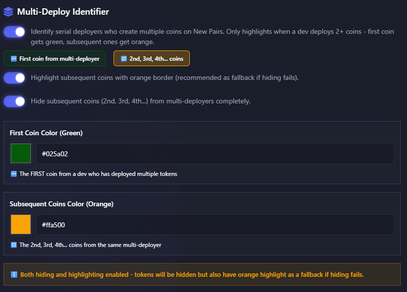 Multi-Deploy Identifier
