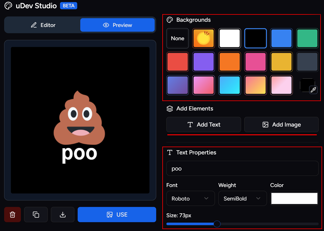 Create Custom Artworks within uDev Studio